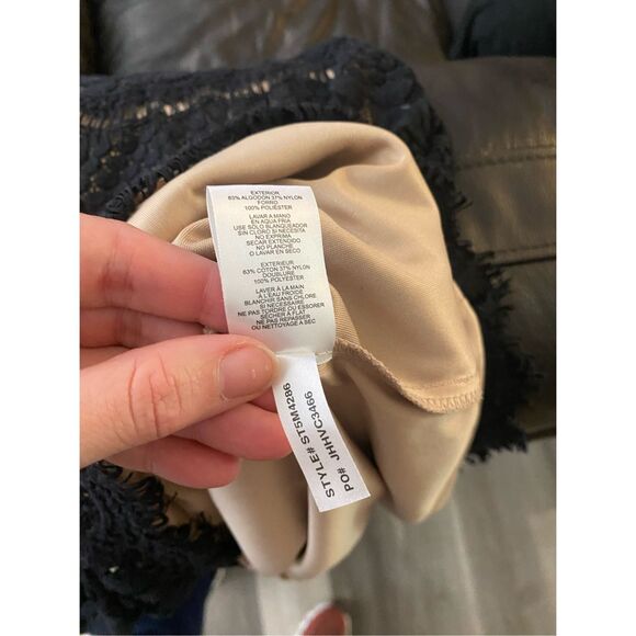 Jessica Howard Black Lace Shift Dress with Contrast Lining Size Medium* - Picture 8 of 9